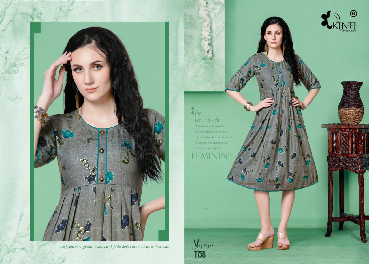 Kinti Shreya Ethnic Wear Latest Designer Anarkali Kurti Collection